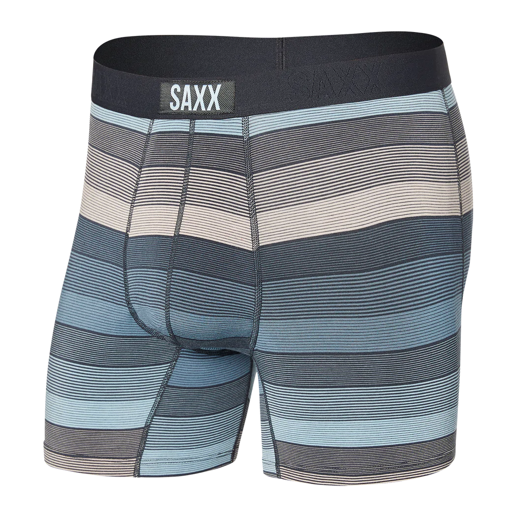 Saxx Vibe Boxer Brief, Variegated Stripe Maritime, SXBM35-VSM, Mens Boxer  Briefs